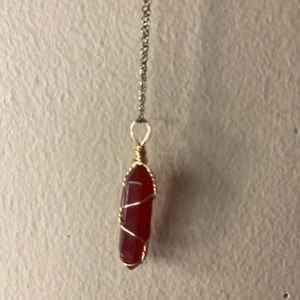 Gold Carnelian necklace